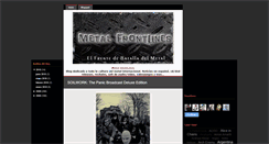 Desktop Screenshot of metalfrontlines.blogspot.com