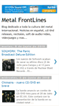 Mobile Screenshot of metalfrontlines.blogspot.com