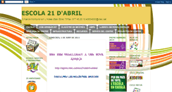 Desktop Screenshot of escola21dabril.blogspot.com