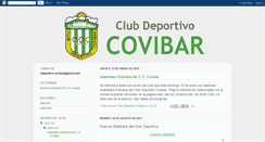 Desktop Screenshot of clubdeportivocovibar.blogspot.com