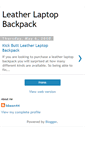 Mobile Screenshot of leatherlaptop-backpack.blogspot.com