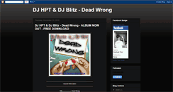 Desktop Screenshot of deadwrong2k11.blogspot.com