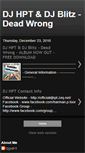 Mobile Screenshot of deadwrong2k11.blogspot.com