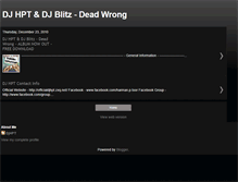 Tablet Screenshot of deadwrong2k11.blogspot.com