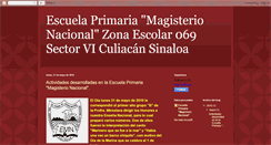 Desktop Screenshot of escuelaprimariamagisterionacional.blogspot.com