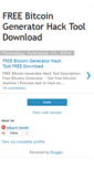Mobile Screenshot of freebitcoingeneratortool.blogspot.com