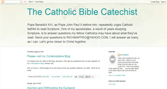 Desktop Screenshot of catholicbiblecatechist.blogspot.com