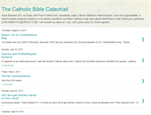 Tablet Screenshot of catholicbiblecatechist.blogspot.com