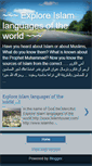 Mobile Screenshot of islamlanguages.blogspot.com
