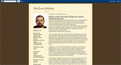 Desktop Screenshot of notevenmodern.blogspot.com