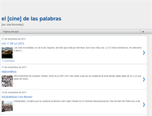 Tablet Screenshot of elcinedelaspalabras.blogspot.com