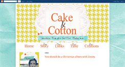 Desktop Screenshot of cakeandcotton.blogspot.com