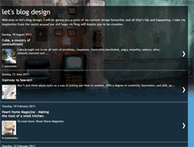 Tablet Screenshot of letsblogdesign.blogspot.com
