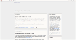 Desktop Screenshot of lowtechwriter.blogspot.com