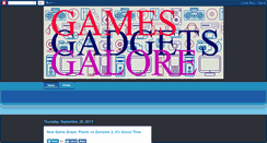 Desktop Screenshot of gamesgadgetsgalore.blogspot.com