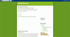 Desktop Screenshot of healthmiracles57.blogspot.com