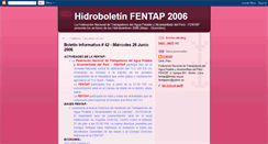 Desktop Screenshot of hidroboletinfentap2006.blogspot.com