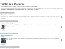 Tablet Screenshot of fashionshoestring.blogspot.com