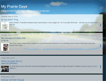 Tablet Screenshot of myprairiedays.blogspot.com