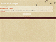 Tablet Screenshot of prasad-hospital-kphb.blogspot.com
