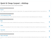 Tablet Screenshot of allostop-carpool.blogspot.com