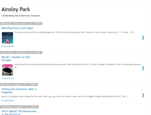 Tablet Screenshot of ainsleypark.blogspot.com