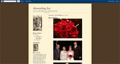 Desktop Screenshot of abounding-joy.blogspot.com