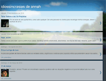 Tablet Screenshot of idiossincrasiasdeannah.blogspot.com