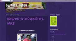 Desktop Screenshot of cultura-ludica.blogspot.com