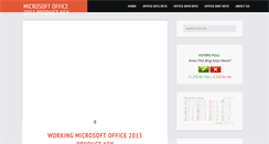 Desktop Screenshot of freemsoffice2013keys.blogspot.com