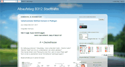 Desktop Screenshot of albaufstiegb312stadtbahn.blogspot.com