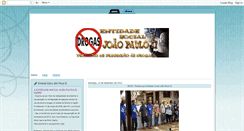 Desktop Screenshot of entidadejoaopaulo.blogspot.com