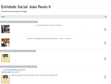 Tablet Screenshot of entidadejoaopaulo.blogspot.com