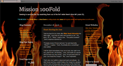 Desktop Screenshot of mission100fold.blogspot.com