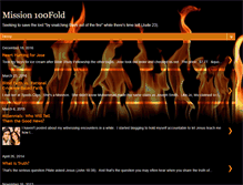 Tablet Screenshot of mission100fold.blogspot.com