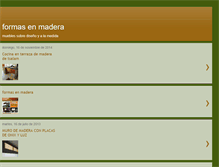 Tablet Screenshot of formasenmadera.blogspot.com