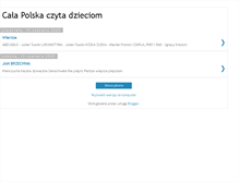 Tablet Screenshot of calapolskaczytadzieciom.blogspot.com