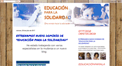 Desktop Screenshot of educacionysolidaridad.blogspot.com