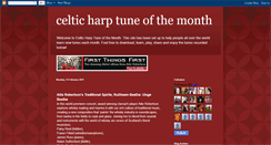 Desktop Screenshot of celticharptuneofthemonth.blogspot.com