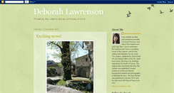 Desktop Screenshot of deborah-lawrenson.blogspot.com