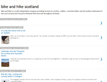 Tablet Screenshot of bike-and-hike-scotland.blogspot.com