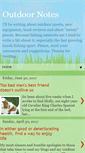 Mobile Screenshot of opoutdoornotes.blogspot.com