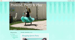 Desktop Screenshot of pretendpartyandplay.blogspot.com