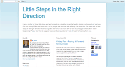 Desktop Screenshot of littlestepsrightdirection.blogspot.com