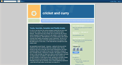 Desktop Screenshot of cricketandcurry.blogspot.com