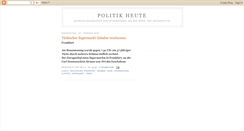 Desktop Screenshot of politik-heute.blogspot.com