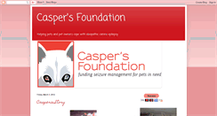 Desktop Screenshot of caspersfoundation.blogspot.com