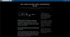 Desktop Screenshot of medicationnoncompliance.blogspot.com