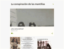 Tablet Screenshot of laconspiraciondelasmantillas.blogspot.com