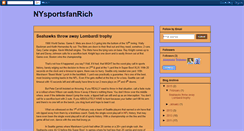 Desktop Screenshot of nysportsfanrich.blogspot.com